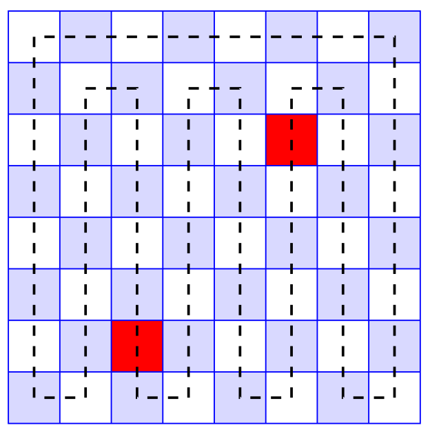 Problem #052 – chessboard domino